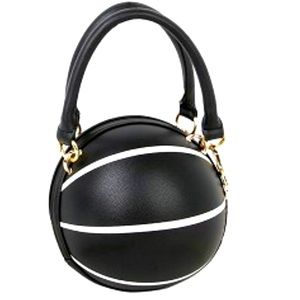 Unique Football Theme Novelty 2-Way Small Satchel Cross Body Black or Pink